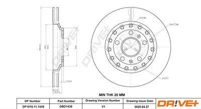 BREMSSCHEIBE DR!VE+ DP1010111438 2
