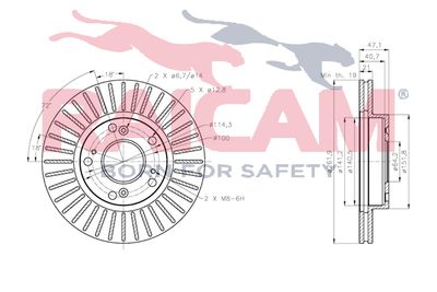 Тормозной диск RAICAM RD01151 для ACURA RSX