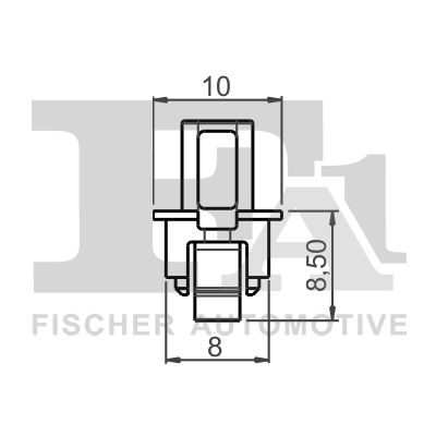 Klip, ozdobná / ochranná lišta FA1 11-30014.5