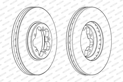BREMSSCHEIBE FERODO DDF2469 1
