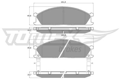 Bremsbelagsatz, Scheibenbremse