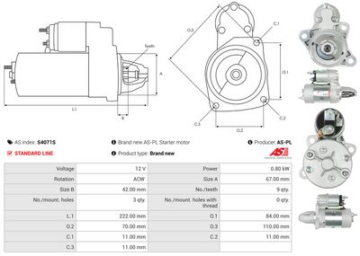 STARTER AS-PL S4071S 4
