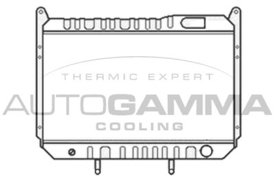 Радиатор, охлаждение двигателя AUTOGAMMA 103346 для NISSAN 300ZX