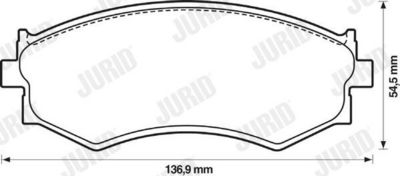 BREMSBELAGSATZ SCHEIBENBREMSE JURID 572343J