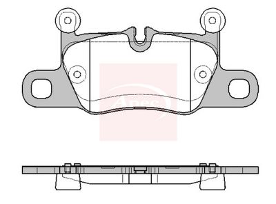 APEC Brake Pad Set, disc brake PAD2481