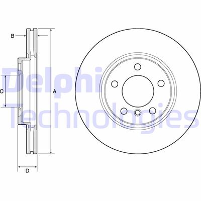 DELPHI BG4771C Тормозные диски DELPHI для MINI