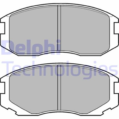 Комплект тормозных колодок, дисковый тормоз DELPHI LP1594 для DAIHATSU TERIOS