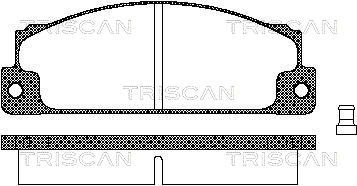 Комплект тормозных колодок, дисковый тормоз TRISCAN 8110 15507 для FIAT 128