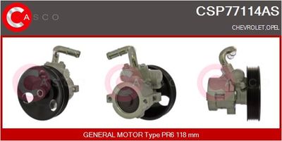 Гидравлический насос, рулевое управление CASCO CSP77114AS для OPEL ANTARA