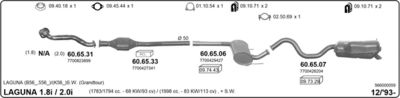 Układ wydechowy IMASAF 566000059