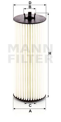 Масляный фильтр MANN-FILTER HU 6008/1 z для MERCEDES-BENZ GLA