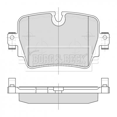 BORG & BECK BBP2502 Тормозные колодки и сигнализаторы для JAGUAR F-TYPE купе (X152) 3.0 SCV6 S AWD