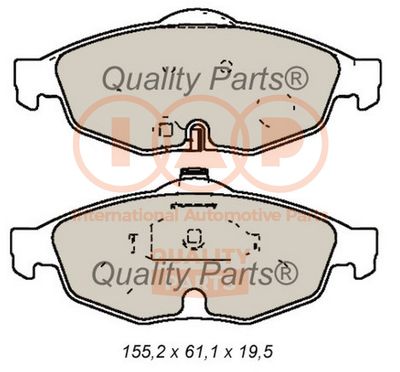 Комплект тормозных колодок, дисковый тормоз IAP QUALITY PARTS 704-02042 для CHRYSLER 300M