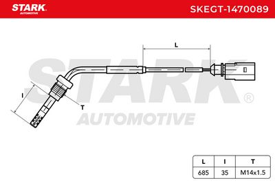 датчик, температура на изгорелите газове STARK SKEGT-1470089
