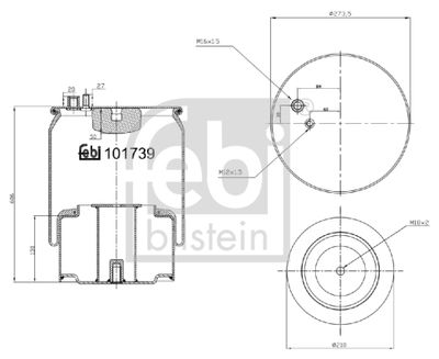 FEBI BILSTEIN Federbalg, Luftfederung