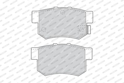 BREMSBELAGSATZ SCHEIBENBREMSE FERODO FDB956 1
