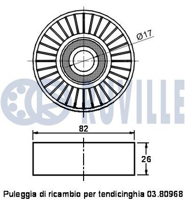 ROLA GHIDARE/CONDUCERE CUREA TRANSMISIE RUVILLE 541667 1