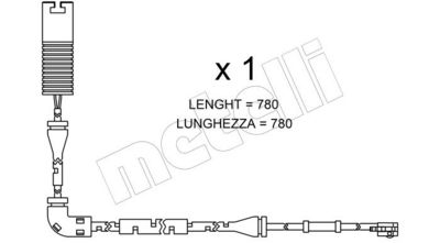WARNKONTAKT BREMSBELAGVERSCHLEIß METELLI SU153