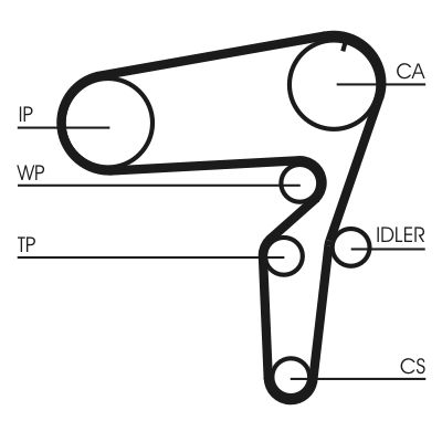 SET CUREA DE DISTRIBUTIE CONTINENTAL CTAM CT1105K2 1