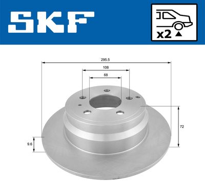 DISC FRANA SKF VKBD90291S2 1