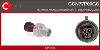 Tlakový vypínač, klimatizace CASCO CSN77P00GS