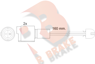 Сигнализатор, износ тормозных колодок R BRAKE 610090RB для BMW M1