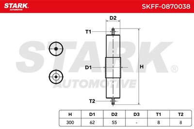 горивен филтър STARK SKFF-0870038