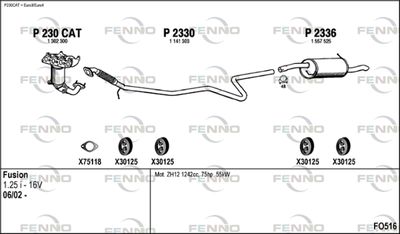 Układ wydechowy FENNO FO516