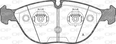 Комплект тормозных колодок, дисковый тормоз OPEN PARTS BPA0597.00 для BENTLEY AZURE