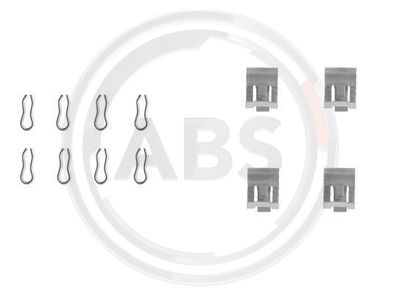 Комплектующие, колодки дискового тормоза A.B.S. 1055Q для FIAT UNO