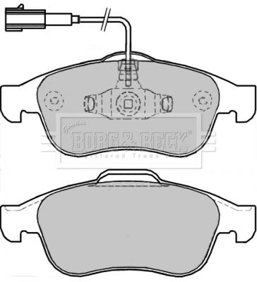 Комплект тормозных колодок, дисковый тормоз BORG & BECK BBP2245 для DODGE DART