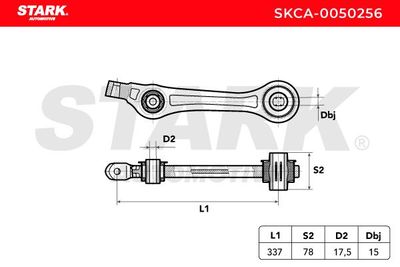 носач, окачване на колелата STARK SKCA-0050256