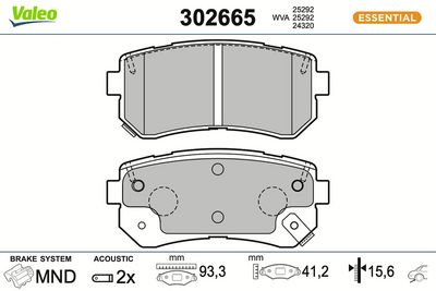SET PLACUTE FRANA FRANA DISC VALEO 302665