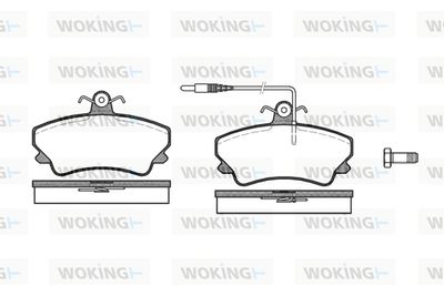 WOKING P5093.12 Тормозные колодки и сигнализаторы для RENAULT ESPACE II (J/S63_) 2.1 TD (J633, J634, J/S635, J/S63D) WOKING P5093.12 Тормозные колодки и сигнализаторы для RENAULT ESPACE II (J/S63_) 2.1 TD (J633, J634, J/S635, J/S63D)