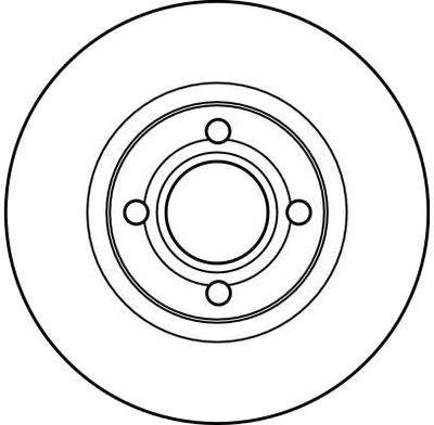 BREMSSCHEIBE TRW DF2601 1