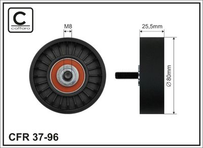 Tensioner Pulley, V-ribbed belt 37-96