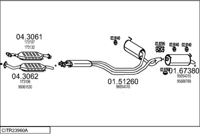 SISTEM DE ESAPAMENT MTS CITR23960A002253