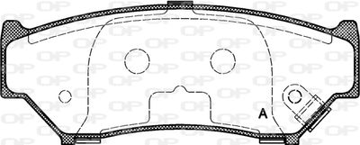 Комплект тормозных колодок, дисковый тормоз OPEN PARTS BPA0389.12 для CHEVROLET TRACKER