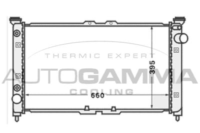 Радиатор, охлаждение двигателя AUTOGAMMA 102145 для MAZDA XEDOS