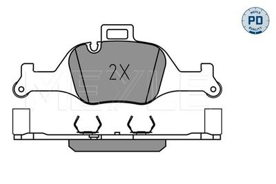 Комплект тормозных колодок, дисковый тормоз MEYLE 025 259 0018/PD для BMW iX3