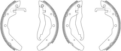 Комплект тормозных колодок HELLA 8DB 355 003-501 для VW TRANSPORTER
