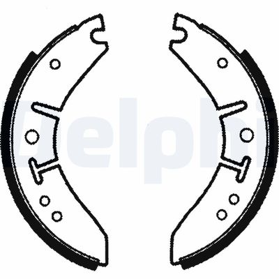 Delphi Brake Shoe Set LS1003