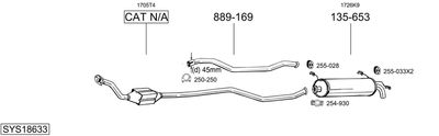 Układ wydechowy BOSAL SYS18633