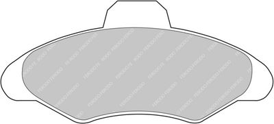 комплект спирачно феродо, дискови спирачки FERODO RACING FDS617