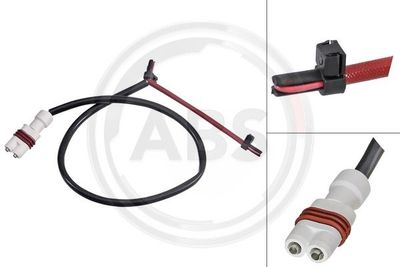 Styk ostrzegawczy, zużycie okładzin hamulcowych A.B.S. 39576