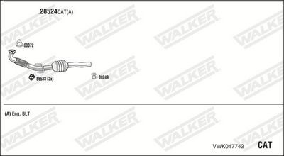 Изпускателна система WALKER VWK017742