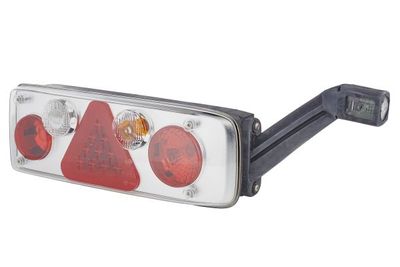 Achterlicht Rechts EasyConn II Hybrid (P21W, 24V, met indicator, anti-fog licht, achteruitrijlicht, met stoplicht, parkeerlicht, driehoekige reflector, bodemvrijheid, zijspeling)