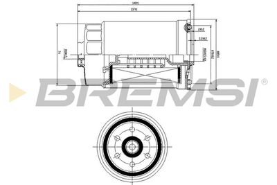 BREMSI FE0822 Топливный фильтр  для KIA  (Киа Каренс)