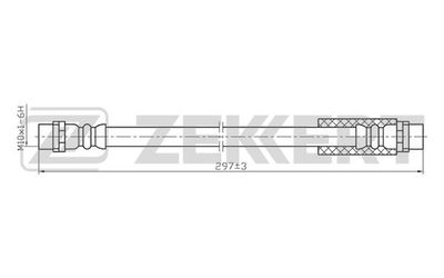 Тормозной шланг ZEKKERT BS-9058 для AUDI A6