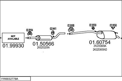 SISTEM DE ESAPAMENT MTS VW0032778A010751